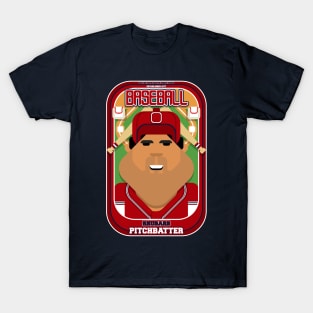 Baseball Red White Blue - Rhubarb Pitchbatter - Seba version T-Shirt